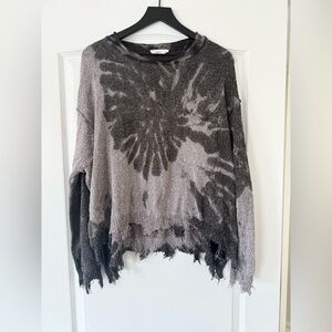 TALULAH - Raw Hem Oversized Knit Pullover - Size Small